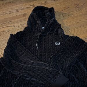 Sergio Tacchini Black Hooded Sweater